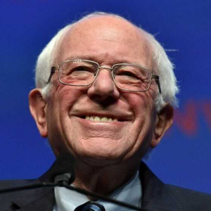 A headshot of Bernie Sanders